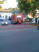 HLF neben dem GebÃ¤ude