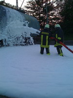 Ein Kanister Schaummittel